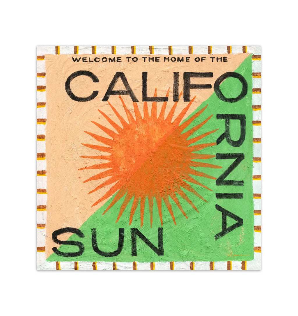L'estampe en édition limitée du soleil de Californie
