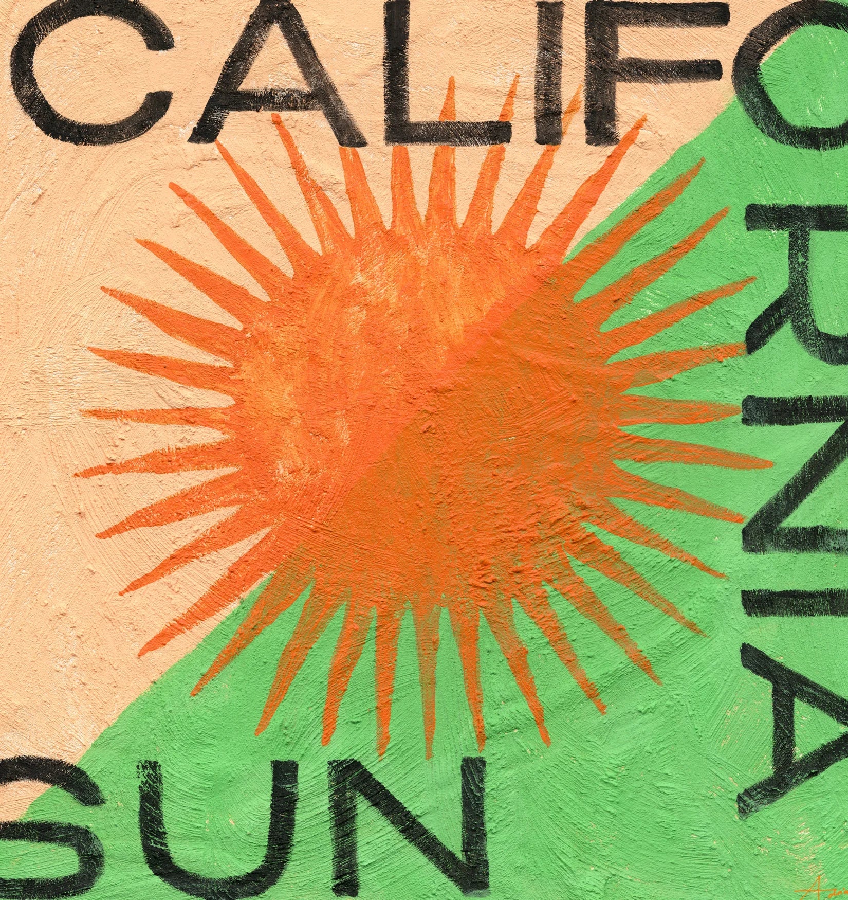 L'estampe en édition limitée du soleil de Californie