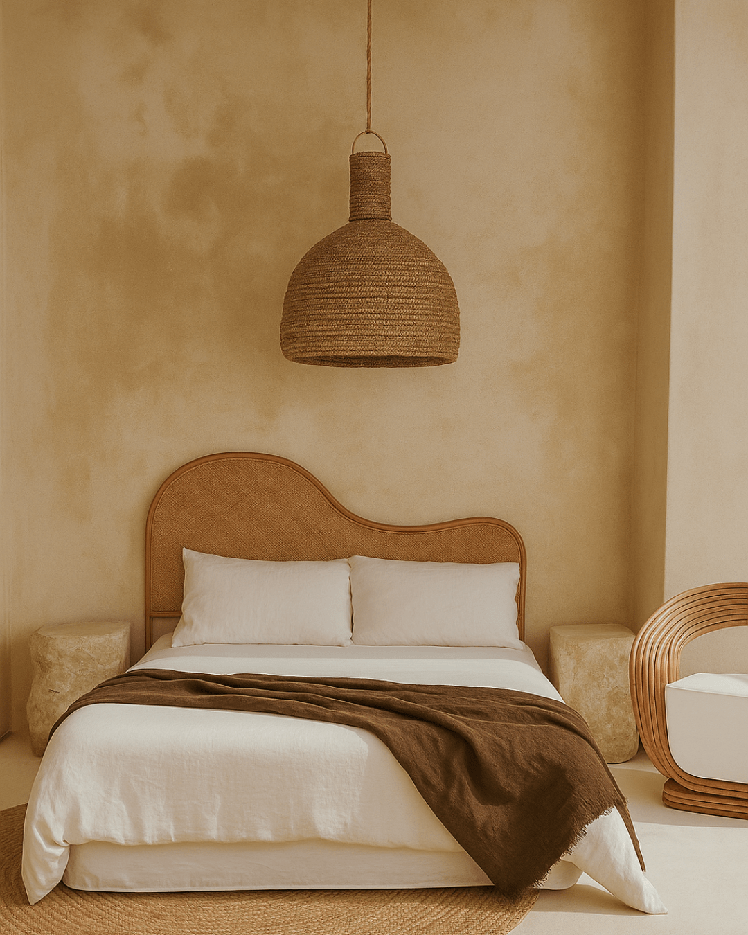 Tabouret/table en pierre brute