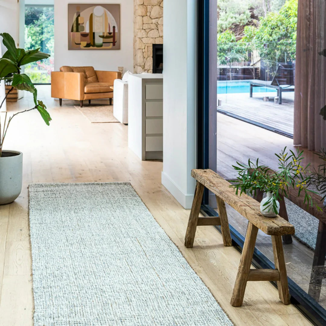 Tapis Carter en laine et jute