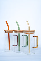 TASSE EN VERRE CATALINA + PAILLE