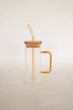 TASSE EN VERRE CATALINA + PAILLE
