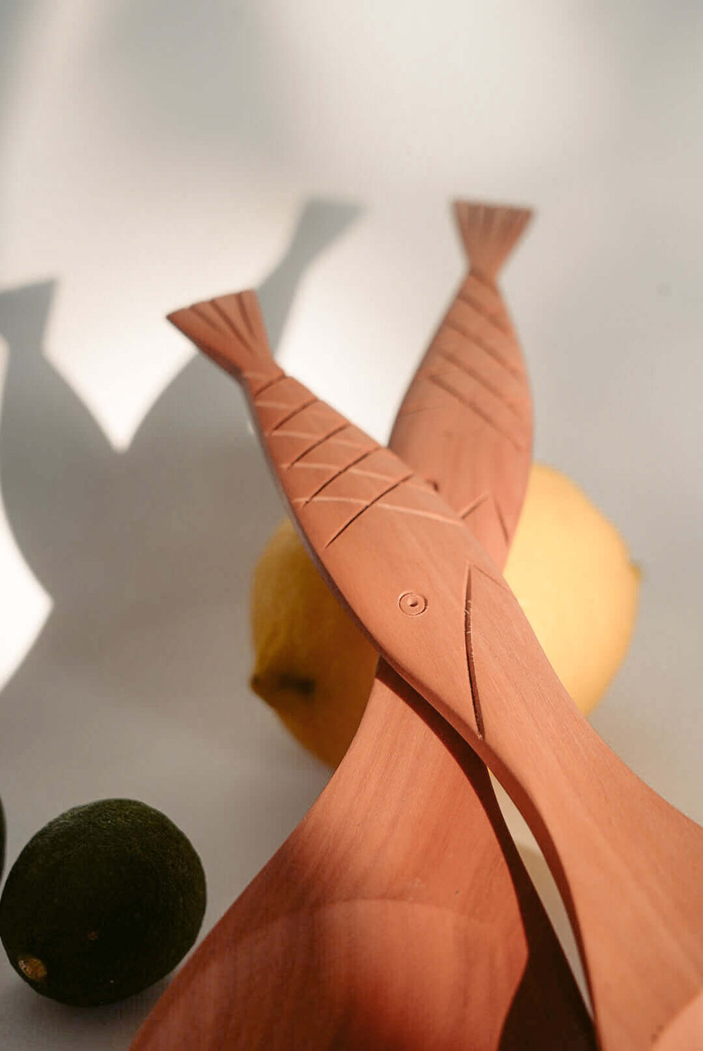 ENSEMBLE DE CUILLÈRES À SALADE DE POISSON